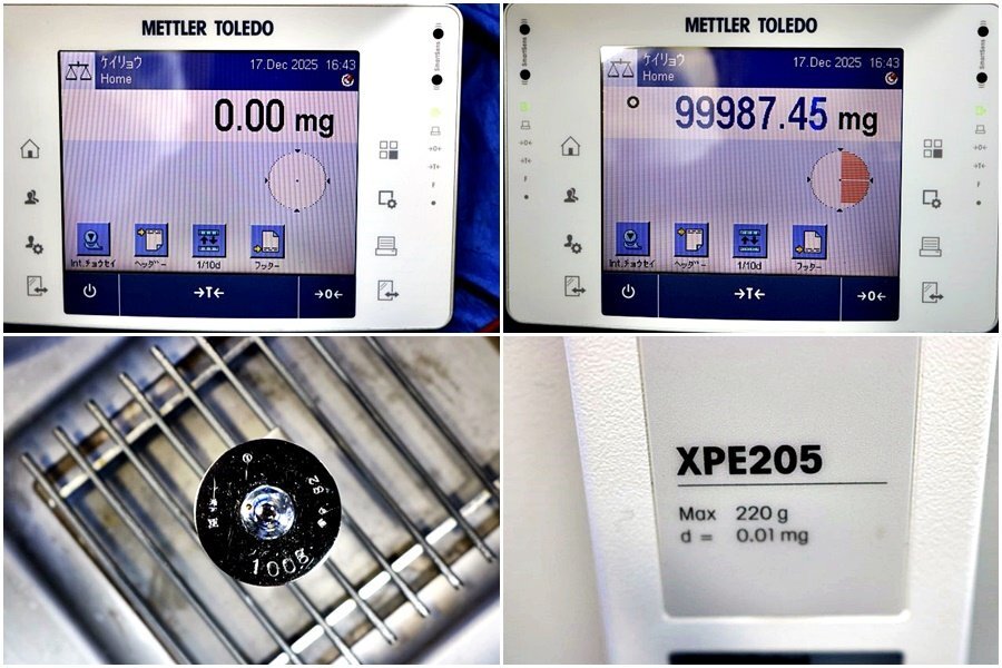 METTLER TOLEDO XPE205V Electronic Balance 220g Capacity 0.01mg Readability [j1212780208]