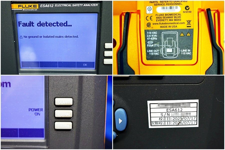 Fluke Biomedical ESA612 Electrical Safety Analyzer [o1234623313]
