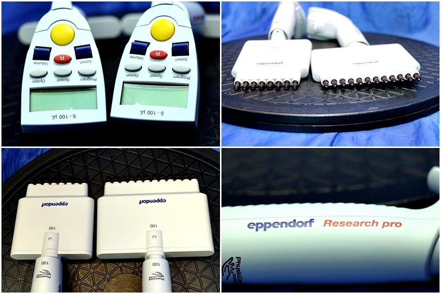 Eppendorf Research Pro Multichannel Pipette Set 20-300uL 5-100uL 0.5-10uL 6 Units [n1235819008]