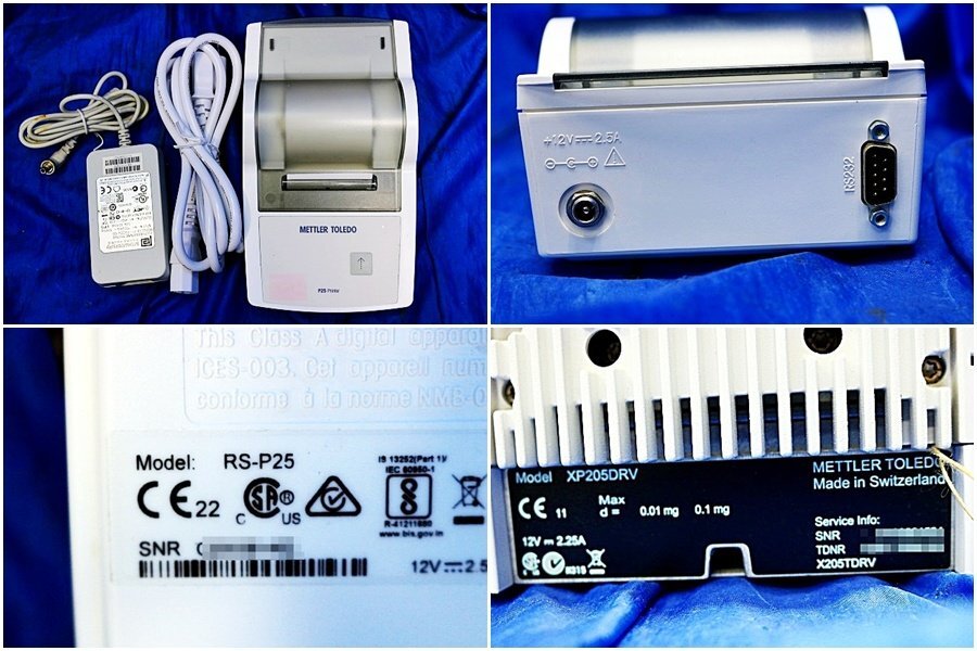 Mettler Toledo XP205DRV Semi-Micro Balance with RS-P25 Printer [u1236956358]