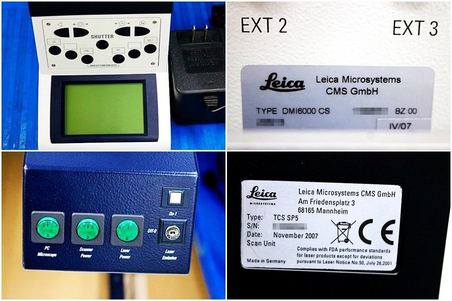 Leica TCS SP5 Confocal Laser Microscope DMI6000 CS with 5 Objectives [f1241342368]