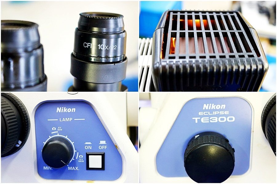 Nikon Eclipse TE300 Inverted Microscope with 2 Objectives [w1241344213]