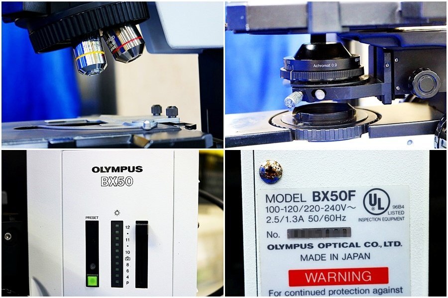 Olympus BX50F Biological Microscope with Sony CCD-IRIS Camera 100W Halogen 2 Objective Lenses (as-is) [k1243026828]