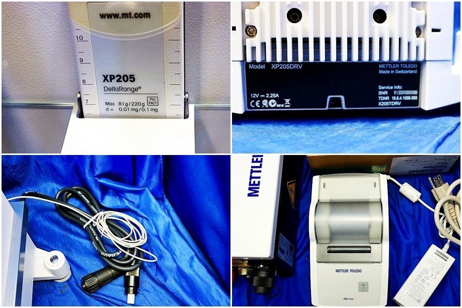 Mettler Toledo XPE205DRV Analytical Balance with Ionizer and RS-P25 Printer Set [s1244221706]