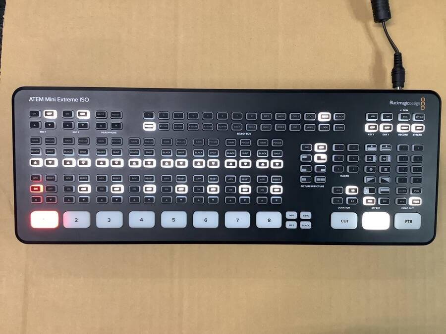 BlackmagicDesign ATEM Mini Extreme ISO Live Production Switcher 8 Inputs 9 Stream Recording [d1249077252]