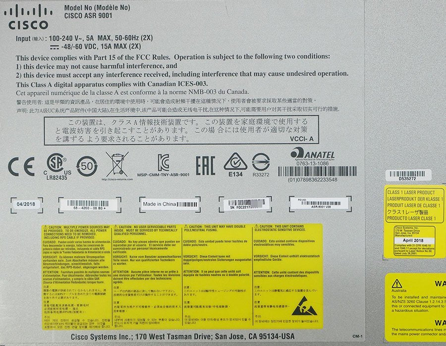 Cisco ASR 9001 Router [t1211023885]
