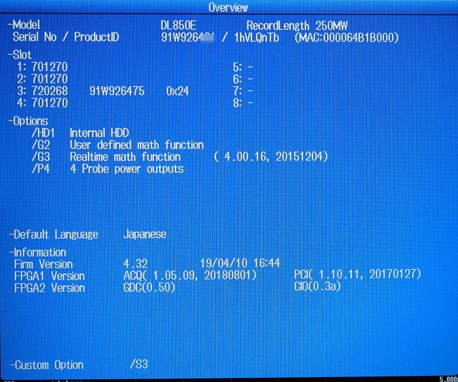 YOKOGAWA DL850E Scope Corder Module 701270 720268 [d1214110198]