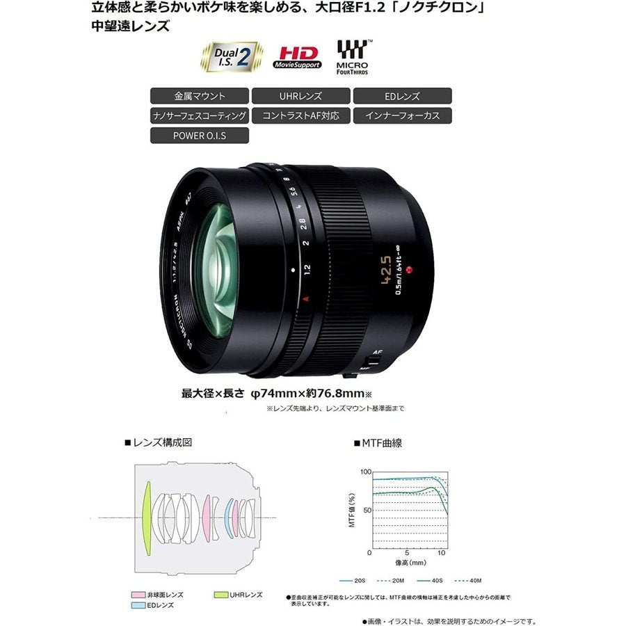 Panasonic LEICA DG NOCTICRON H-NS043 Single Focus Lens [h1081212322]