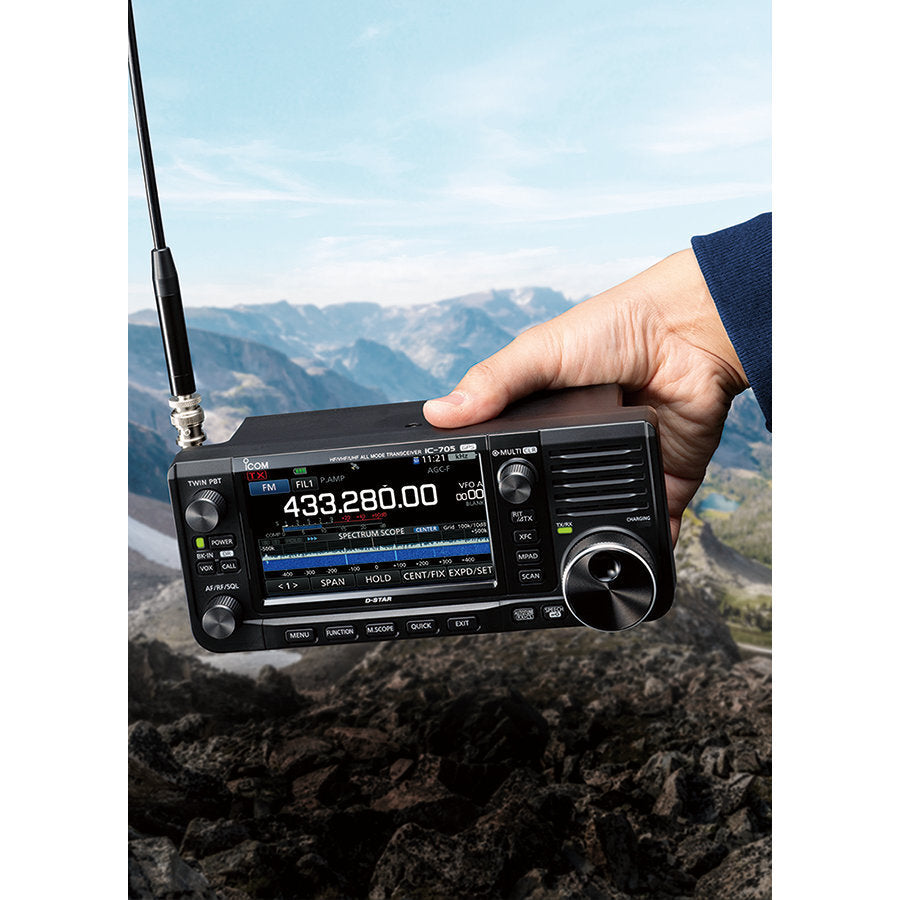 ICOM IC-705 Amateur Radio Transceiver HF 50MHz 144MHz 430MHz SSB CW RTTY AM FM DV 10W Latest Firmware [c1190651796]