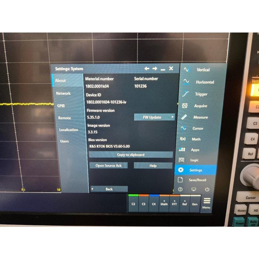 NBC R&S RTO64 Digital Oscilloscope 4ch 4GHz 20GSa/s Opt B94 B1E B6 [q1212977612]