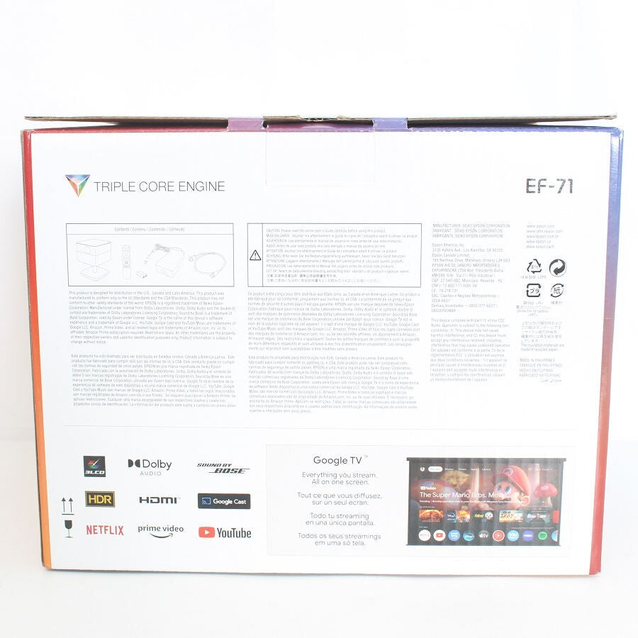 EPSON Lifestudio Flex EF-71 Home Projector with Bose Speaker [r1218578807]