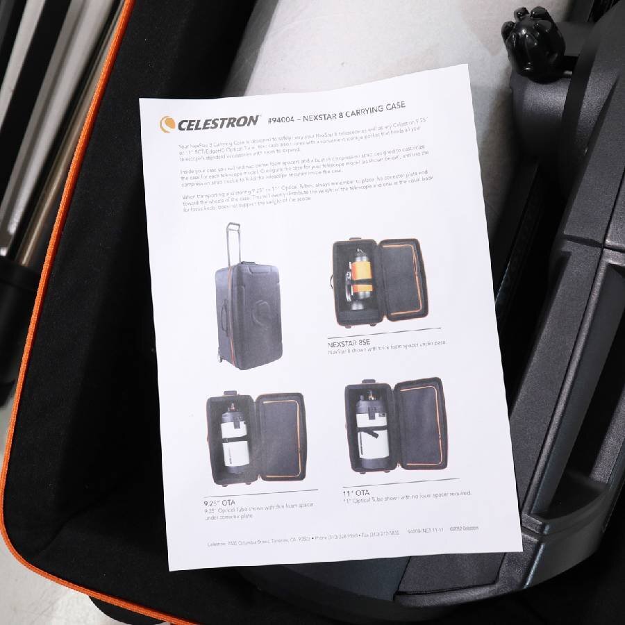 CELESTRON NEXSTAR EVOLUTION Telescope Set FL2350mm F10 Lens Tube Mount Tripod Carrying Case [b1218585724]