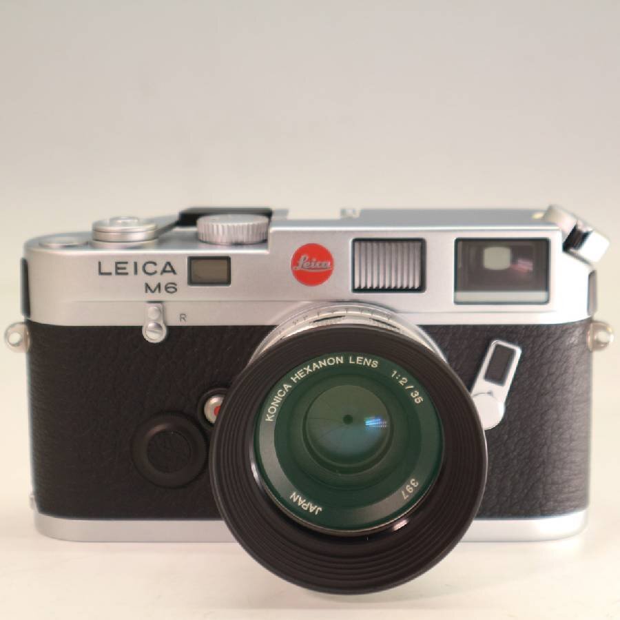 Leica M6 Rangefinder Camera Silver Body + KONICA HEXANON F2 35mm 397 Lens [g1220253754]