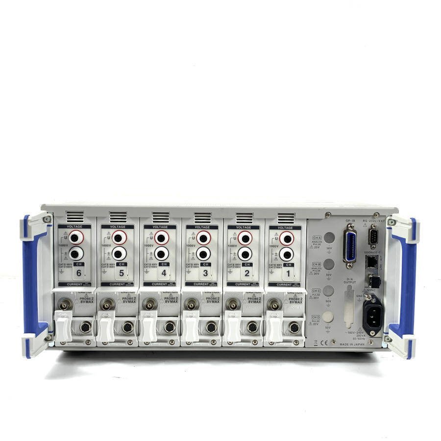HIOKI PW6001-06 Power Analyzer 6ch 2MHz 5MS/s with 6 Cables [f1246372345]