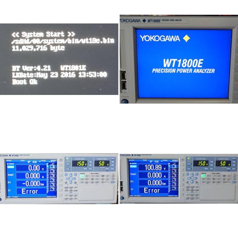 Yokogawa WT1806E-5A0-50A6-HE-D/G5 Precision Power Analyzer with Power Cable and Voltage Cables [r1247406422]