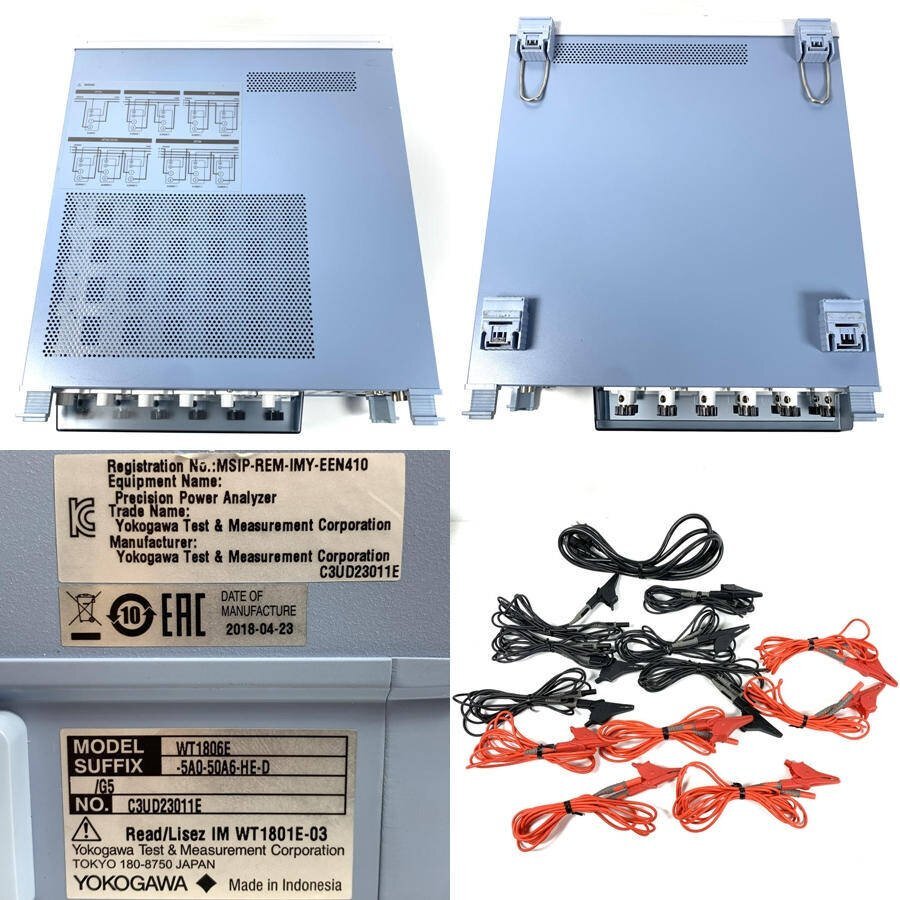 Yokogawa WT1806E-5A0-50A6-HE-D/G5 Precision Power Analyzer with Power Cable and Voltage Cables [r1247406422]