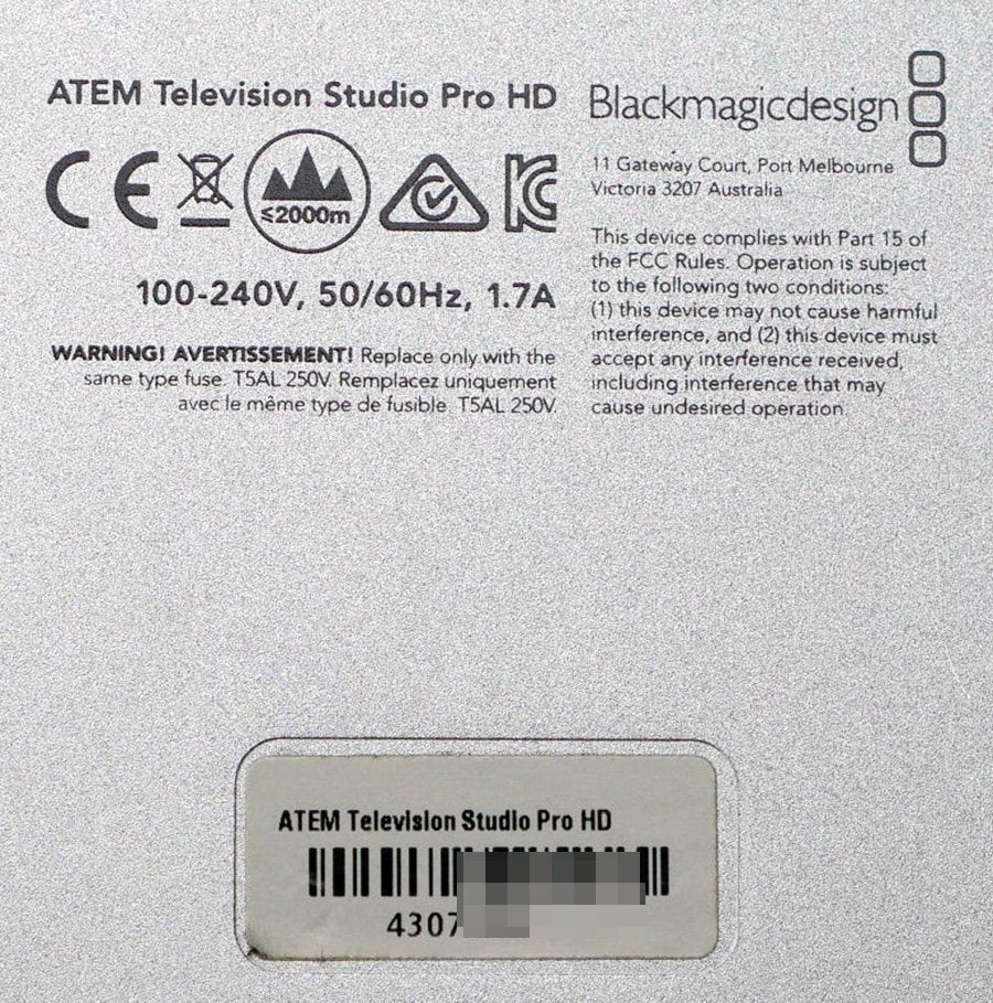 Blackmagic Design ATEM Television Studio Pro HD Live Production Switcher [d1244529313]