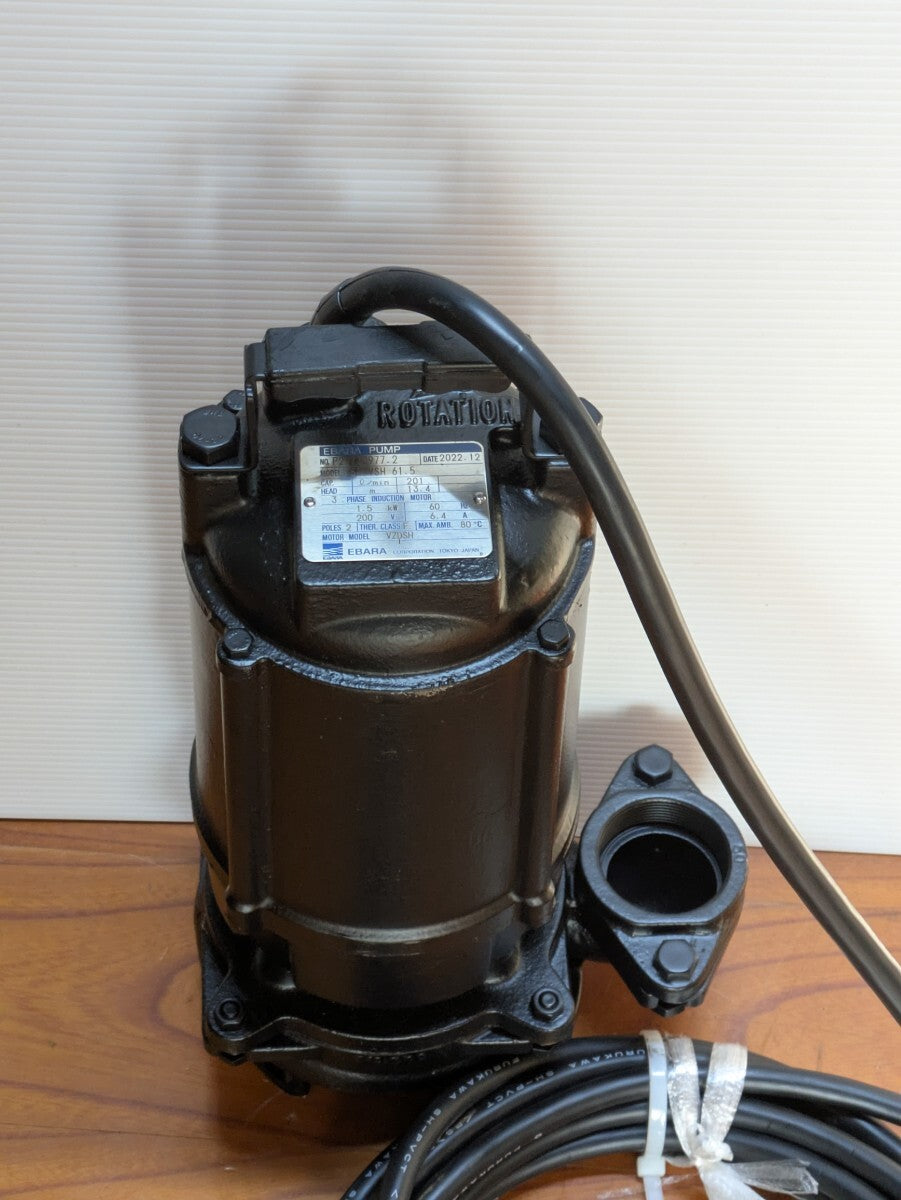 Ebara 50DVSH Semi-Vortex Submersible Pump for Wastewater High Temperature Three-Phase Made in Japan [q1197775602]