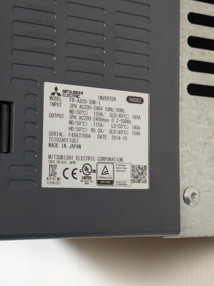 Mitsubishi Electric FR-A820-30K-1 Inverter [w1203200049]