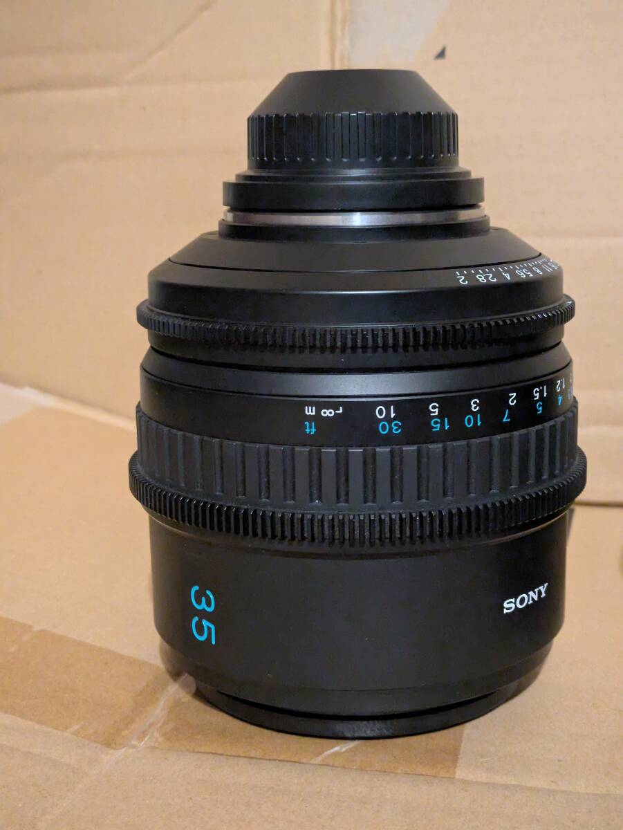 Sony SCL-P35T20 SCL-P50T20 SCL-P85T20 CineAlta 35 50 85mm T2 PL Mount Cinema Lens Set [w1211468337]