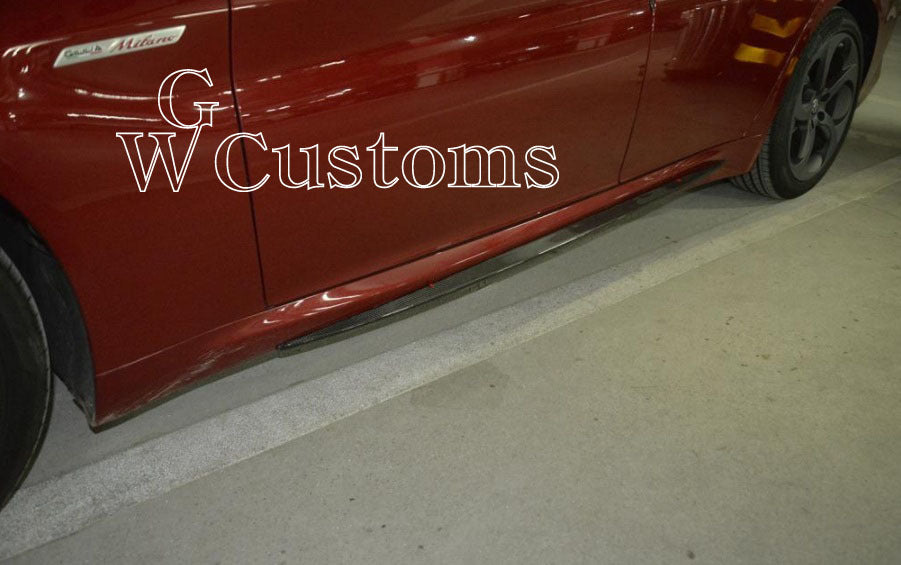 Alfa Romeo Giulia Carbon Side Skirt Apron Spoiler Aero Genuine Parts [p1174239237]