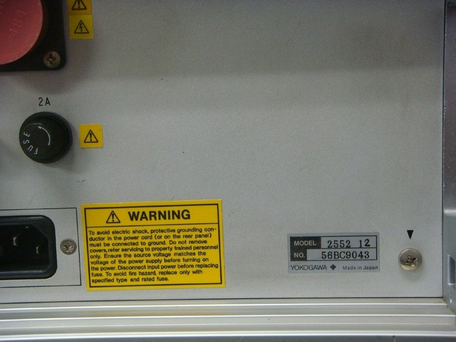 Yokogawa 2552-12 DC Standard Voltage Generator 1200V 25mA [e1048594392]