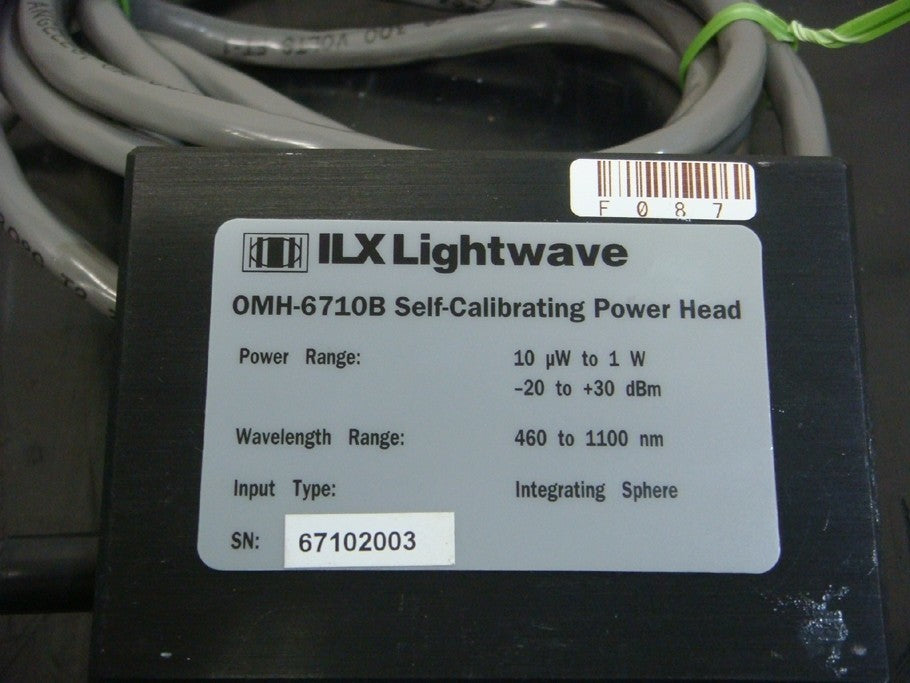 ILX Lightwave OMH-6710B Optical Power Head 460-1100nm [v1048612505]