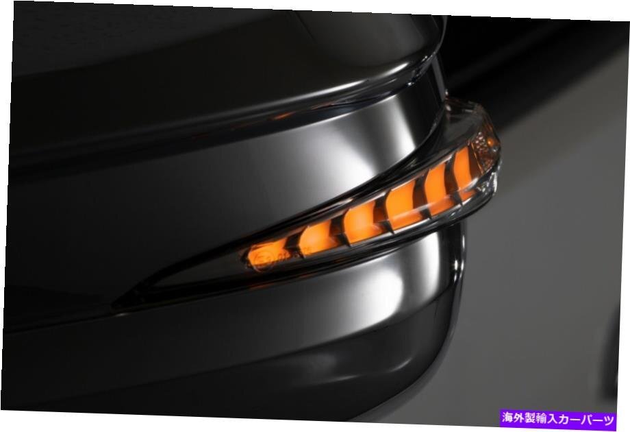 Toyota 4Runner GX470 Hiace Chrome Side Mirror Cover with LED DRL White [l1144392775]