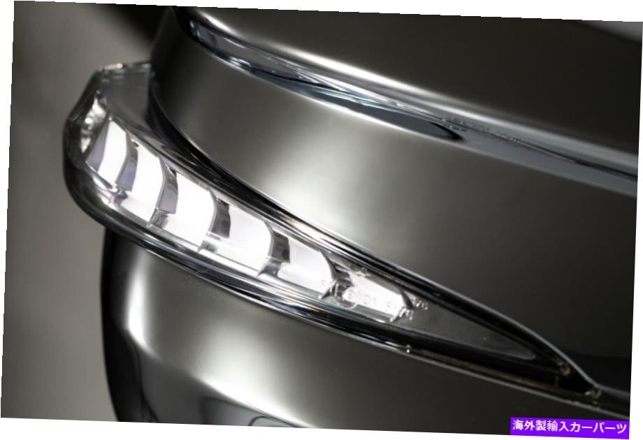 Toyota 4Runner GX470 Hiace Chrome Side Mirror Cover with LED DRL White [l1144392775]
