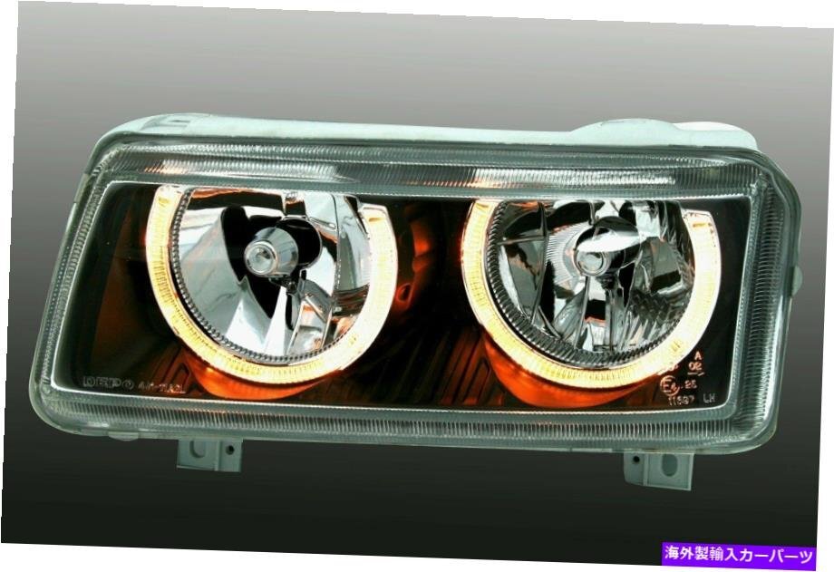 US Headlight VW Passat B4 1993-1997 Angel Eyes Black [r1177625455]