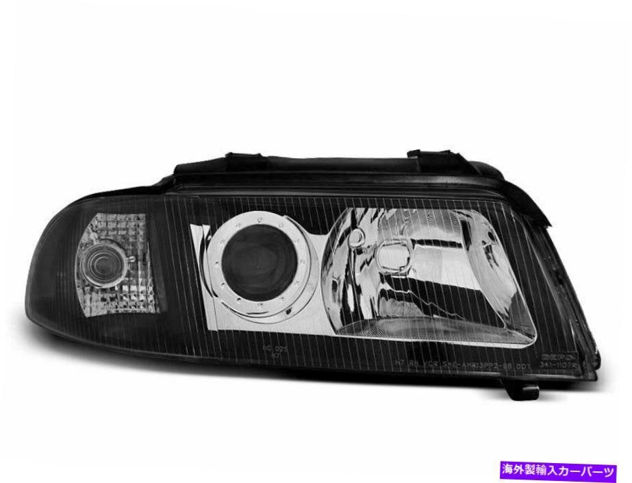 US LPAU01WP Headlight Set for Audi A4 B5 FL 1999-2000 Black [x1177637951]
