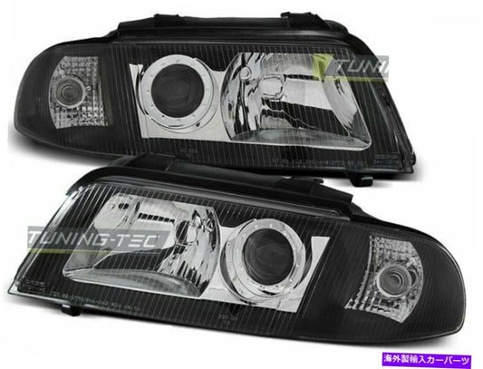 US LPAU01WP Headlight Set for Audi A4 B5 FL 1999-2000 Black [x1177637951]