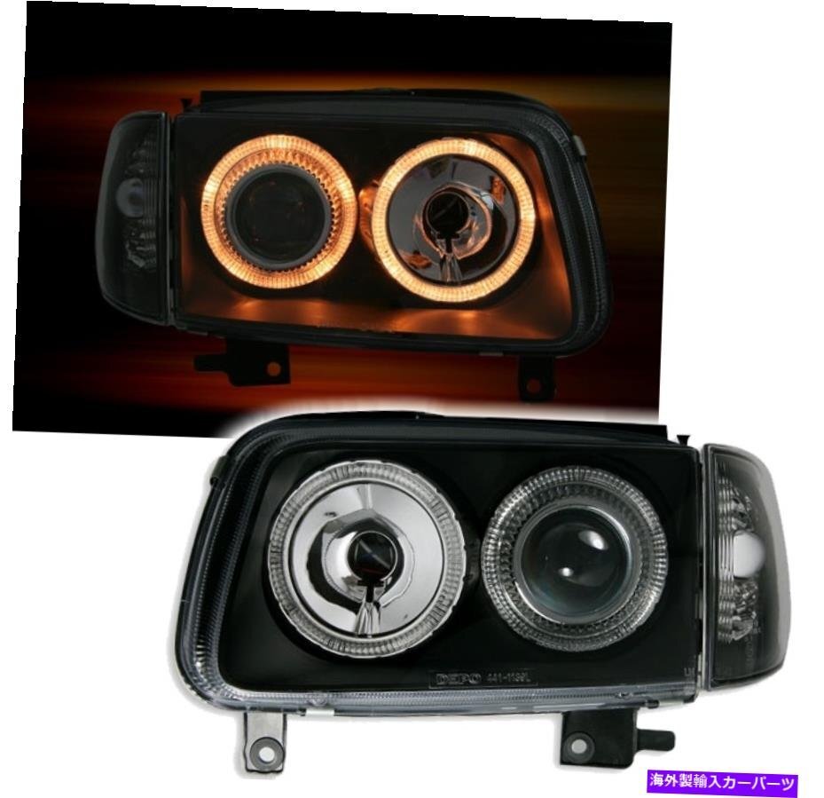 US Headlight VW Polo 6N2 Angel Eyes Black [b1177648870]