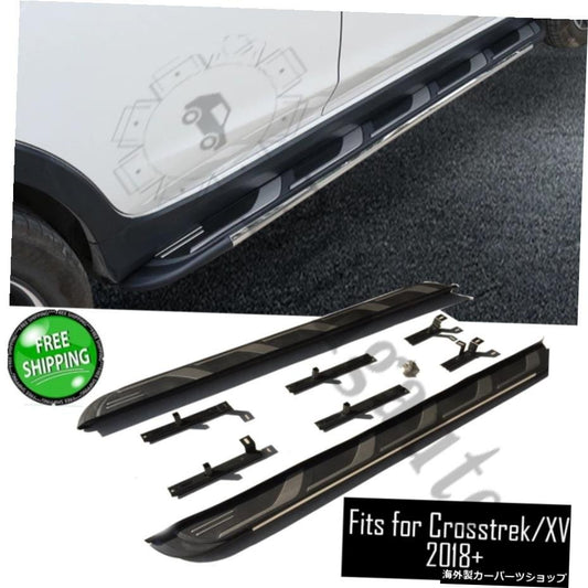 Fits for S ubaru Crosstrek XV 2018+ 2Pcs Left and Right Running Board Side Step Nerf Barker Pedal Side Stairs Fits for S ubaru Crosstrek XV [m1078120436]