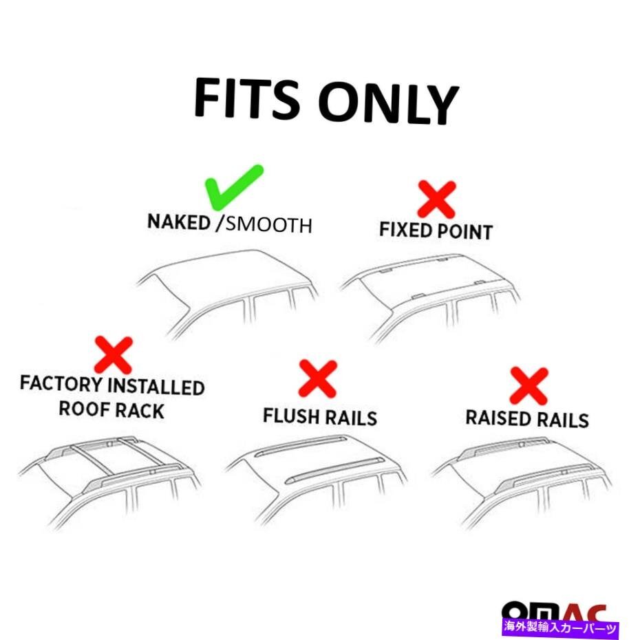 Alfa Romeo Giulia Roof Rack Crossbar Carrier Rail Black [e1134734582]