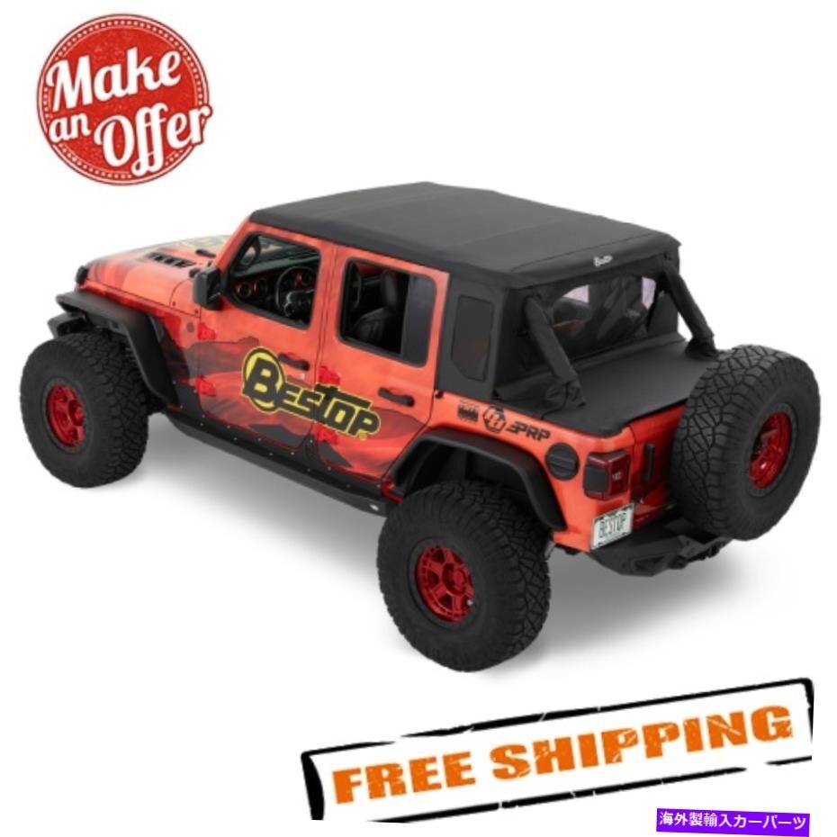 Bestop 80100-35 Half Top Soft Top Conversion Kit Jeep Wrangler JL 2018-2022 [w1137448683]