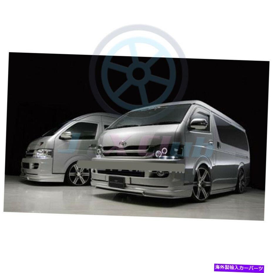 US Headlight Toyota Hiace 200 van 2005-2010 Black Lens Angel Eye Cob LED H Headlight Lamp For Toyota Hiace [1177500584]