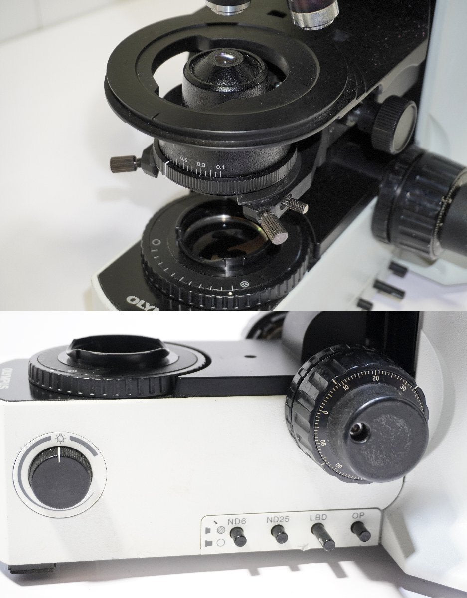 Olympus BX51TF Microscope with U-MDOB3 Objective Lenses and WF10X/20 Eyepieces [q1219501281]