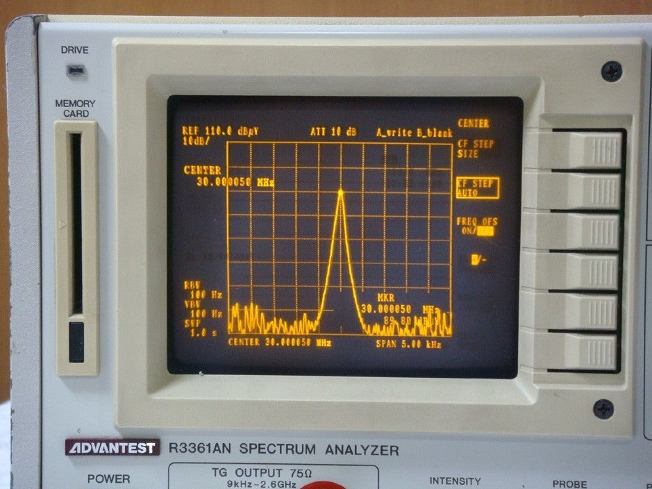Advantest R3361AN Spectrum Analyzer 9kHz-2.6GHz 75 Ohm with Tracking Generator [o1103764435]