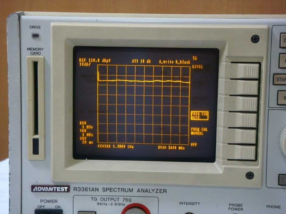 Advantest R3361AN Spectrum Analyzer 9kHz-2.6GHz 75 Ohm with Tracking Generator [o1103764435]