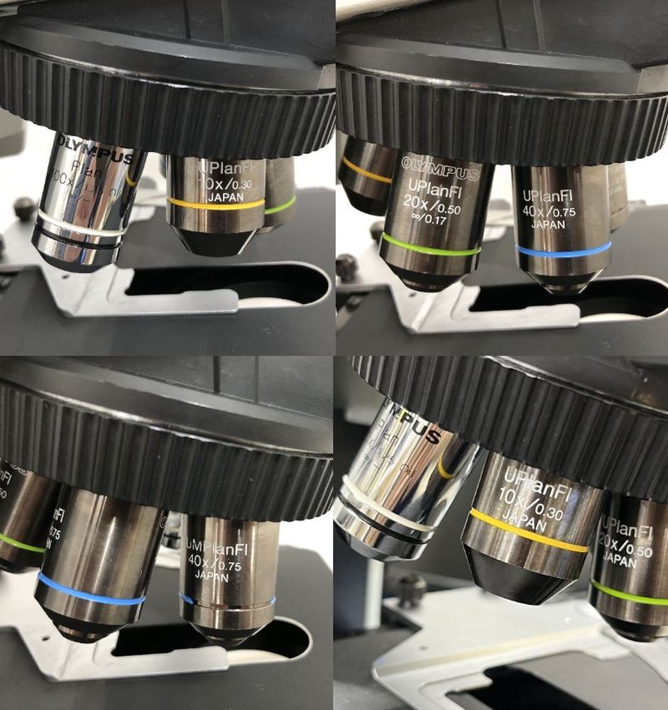 Olympus BX41TF Biological Microscope with Plan 100x UPlanFl 10x 20x Objective Lenses [p1236140768]