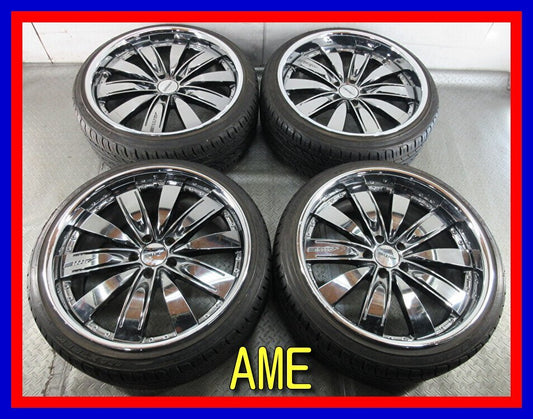 ■Used tire wheel■ AME AUTO MOBILE ENGINEERING 20 inch 9J +27 +34 5H 114.3 MAXTREK FORTIS T5 225/35R20 Cheap No shipping Fee K235 [d1139545900]