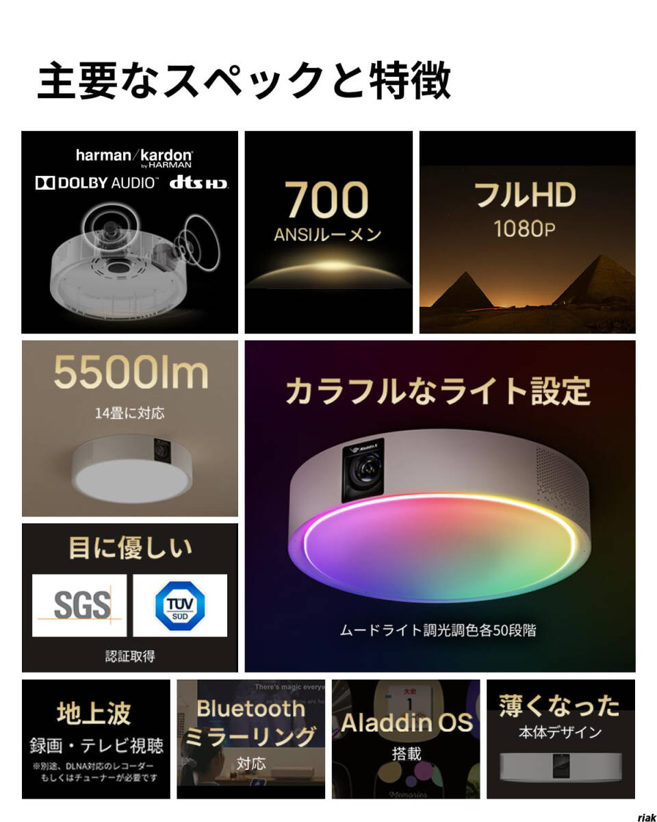 Home Theater Projector Full HD Short Focus LED Speaker Integrated [q1201486138]