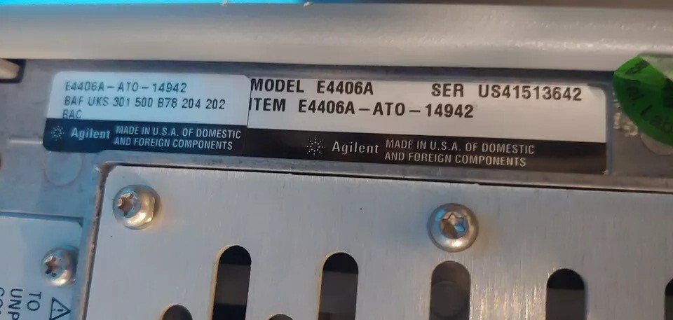 Agilent E4406A Transmitter Tester 7MHz-4GHz [u1164640060]