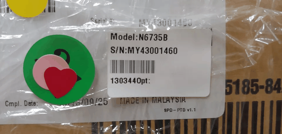 Agilent N6735B DC Power Module 60V 0.8A 50W with Cal Cert [f1165644463]