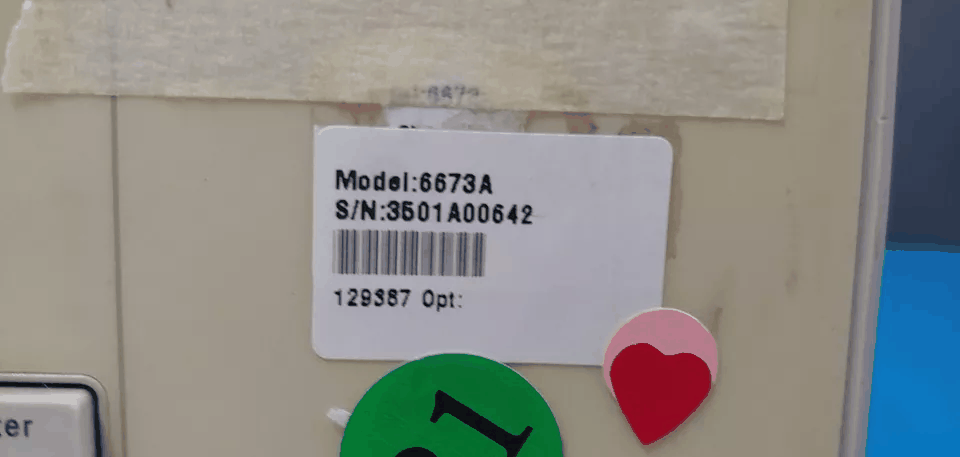 HP 6673A System DC Power Supply 0-35V/0-60A 2000W (for parts or not working) [w1167738884]