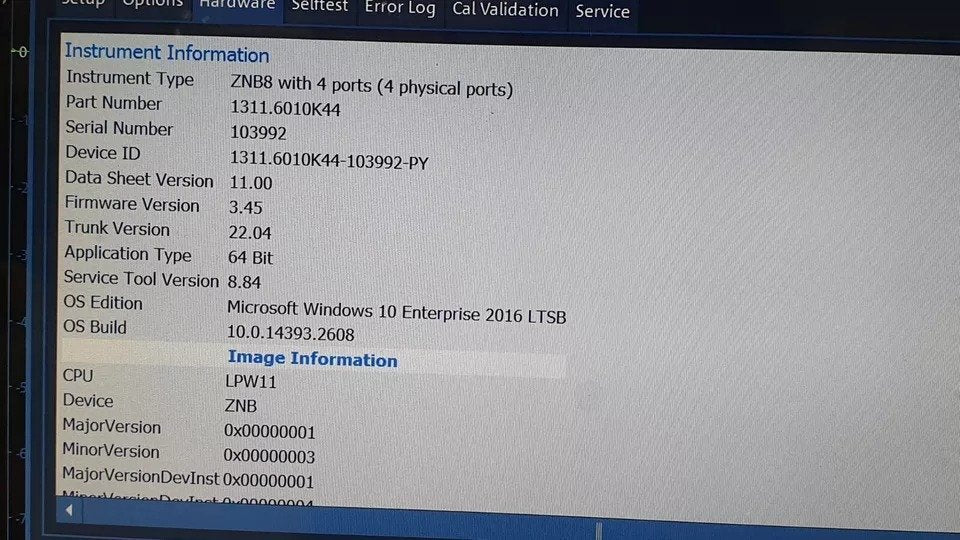 NBC R&S ZNB8 Vector Network Analyzer 9kHz to 8.5GHz 4 Ports [o1163012368]