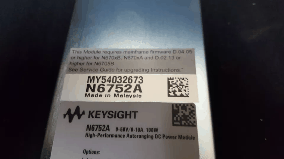 Keysight N6752A DC Power Module 50V 10A 100W Opt. LGA [q1165277076]