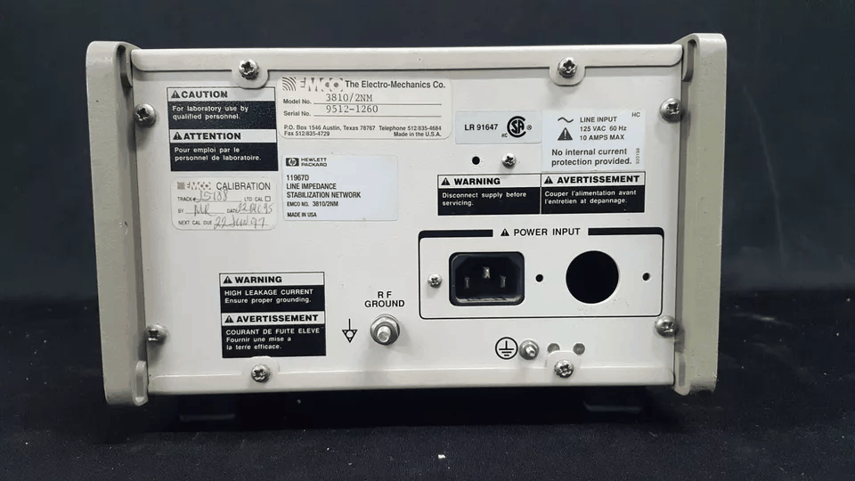 NBC EMCO 3810/2 Line Impedance Stabilization Network LISN [x1165614028]