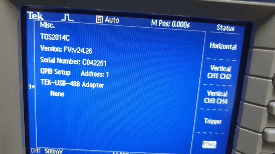 Tektronix TDS2014C Digital Oscilloscope 100MHz 4ch 2GS/s [f1166701089]